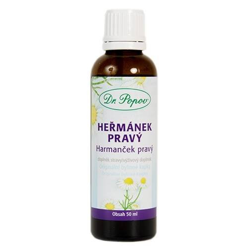 Heřmánek pravý, originální bylinné kapky 50ml, (1)